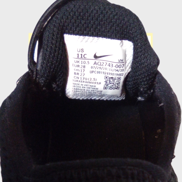 Nike Boy's Air Max Motion 2 Running Shoe Sz 11C Pre-Owned - Picture 7 of 8